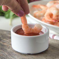 41202 Melamine Straight-Sided Ramekin 3 oz - White