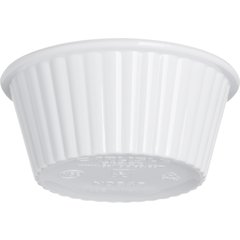 084302 SAN Fluted Ramekin 1 oz - White