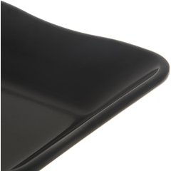 793403 Square Scalloped Dish/Inset 5-1/2" - Black