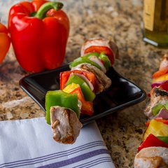 793403 Square Scalloped Dish/Inset 5-1/2" - Black