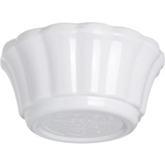 4394202 Melamine Scalloped Ramekin 1 oz - White