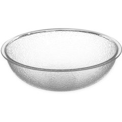 721807 Round Pebbled Bowl 18 qt - Clear