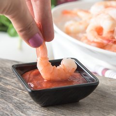 086003 Melamine Square Ramekin 2 oz - Black