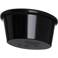 S31003 Melamine Smooth Oval Ramekin 2 oz - Black