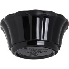 4394203 Melamine Scalloped Ramekin 1 oz - Black