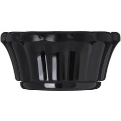 4394203 Melamine Scalloped Ramekin 1 oz - Black
