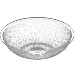 720607 Round Pebbled Bowl 19.2 oz - Clear