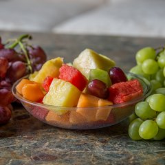 720607 Round Pebbled Bowl 19.2 oz - Clear