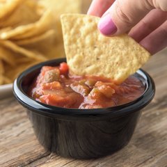 4312603 SAN Smooth Ramekin 6 oz - Black