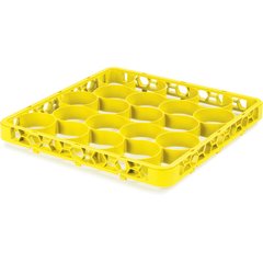REW20SC04 OptiClean™ NeWave™ Color-Coded Short Glass Rack Extender 20 Compartment - Yellow