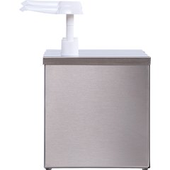 38623IB Insulated Condiment Topping Rail with 3 Standard Pumps & Ice Packs  - Stainless Steel