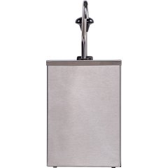 386010 High Capacity Condiment Topping Rail with Metal Pump  - Stainless Steel