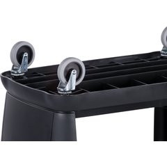 CC203603 Bussing Cart 18" x 36.25" x 38" - Black