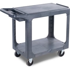 UC194023 2 Shelf Utility Cart 40" x 19" - Gray