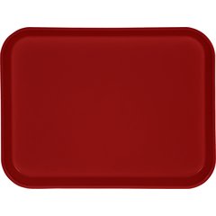 1410FG017 Glasteel™ Solid Rectangular Tray 13.75" x 10.6" - Red
