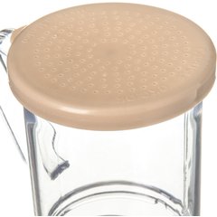 4270S06 SAN Shaker/Dredge With Salt & Pepper Lid 1 cup / 8 oz./ Hole Dia 0.050 - Beige