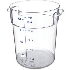1076907 StorPlus™ Round Food Storage Container 22 qt - Clear