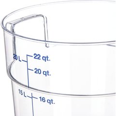 1076907 StorPlus™ Round Food Storage Container 22 qt - Clear