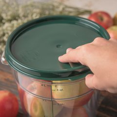 1077108 StorPlus™ Round Food Storage Container Lid 2 - 4 qt - Forest Green