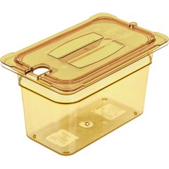 3088213 StorPlus™ High Heat Food Pan 1/4 Size, 6" Deep - Amber