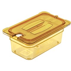 3088113 StorPlus™ High Heat Food Pan 1/4 Size, 4" Deep - Amber