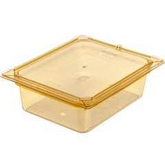 10421B13 StorPlus™ High Heat Food Pan 1/2 Size, 4" Deep - Amber