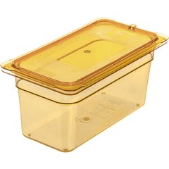 3086213 StorPlus™ High Heat Food Pan 1/3 Size, 6" Deep - Amber