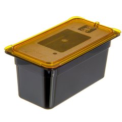 3086203 StorPlus™ High Heat Food Pan 1/3 Size, 6" Deep - Black