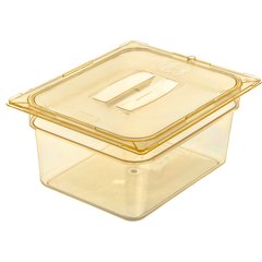 10422B13 StorPlus™ High Heat Food Pan 1/2 Size, 6" Deep - Amber