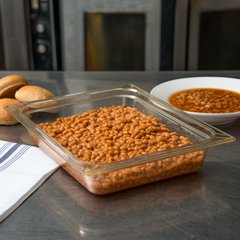 10420B13 StorPlus™ High Heat Food Pan 1/2 Size, 2.5" Deep - Amber