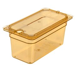 3086213 StorPlus™ High Heat Food Pan 1/3 Size, 6" Deep - Amber