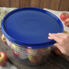 1077360 StorPlus™ Round Food Storage Container Lid 12 - 22 qt - Royal Blue