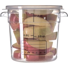 1076107 StorPlus™ Round Food Storage Container 1 qt - Clear