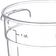 1076107 StorPlus™ Round Food Storage Container 1 qt - Clear