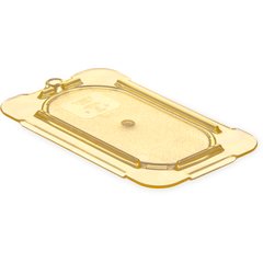 10536U13 StorPlus™ High Heat Flat Universal Food Pan Lid 1/9 Size - Amber