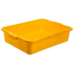 Pack of 12 Yellow 7 Deep Carlisle N4401104 Comfort Curve Ergonomic Wash Basin Tote Box 