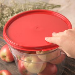 1077205 StorPlus™ Round Food Storage Container Lid 6 - 8 qt - Red