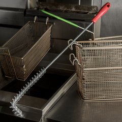 4011105 L-Tipped Fryer High Heat Brush 23" - Red