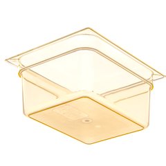 10422B13 StorPlus™ High Heat Food Pan 1/2 Size, 6" Deep - Amber