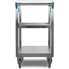 UC3031827 Stainless Steel 3 Shelf Utility Cart 17.9" x 26.8" - Stainless Steel