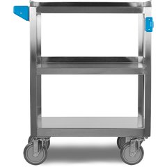 UC3031524 Stainless Steel 3 Shelf Utility Cart 15.5" x 24" - Stainless Steel