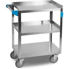 UC3031524 Stainless Steel 3 Shelf Utility Cart 15.5" x 24" - Stainless Steel