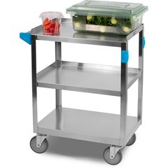 UC3031524 Stainless Steel 3 Shelf Utility Cart 15.5" x 24" - Stainless Steel