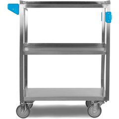 UC5031524 Stainless Steel 3 Shelf Utility Cart 15.5" x 24" - Stainless Steel