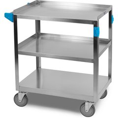 UC5031524 Stainless Steel 3 Shelf Utility Cart 15.5" x 24" - Stainless Steel