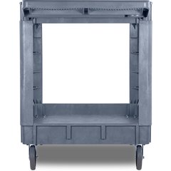 UC452523 Bin Top 2 Shelf Utility Cart 45" x 25" - Gray