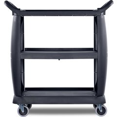 CC203603 Bussing Cart 18" x 36.25" x 38" - Black