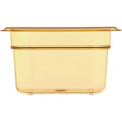 3088713 StorPlus™ High Heat Food Pan 1/9 Size, 4" Deep - Amber