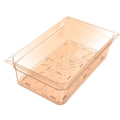 1041513 StorPlus™ High Heat Food Pan Drain Grate Full-Size - Amber