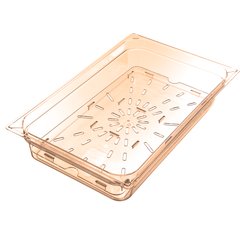 1041513 StorPlus™ High Heat Food Pan Drain Grate Full-Size - Amber